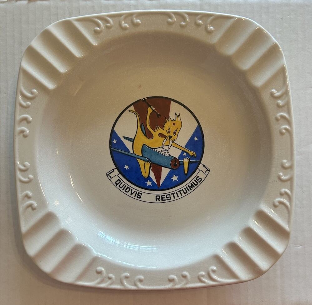 Vtg USAF Air Force Ashtray 18th Field Maintenance Squadron Kadena‎ Airbase Japan